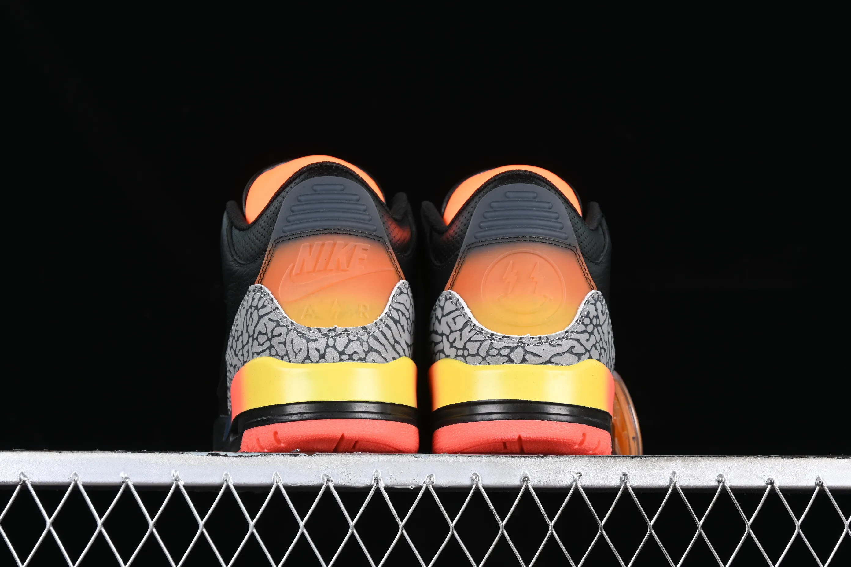 All categories Air Jordan Jordan series basketball shoes Air Jordan 3 J Balvin x Air Jordan 3 Retro "Rio" AJ3 Joe 3 Black Rainbow FN0344-902